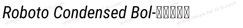 Roboto Condensed Bol字体转换